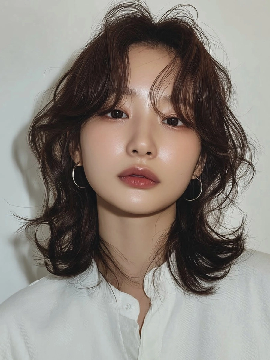 8 Elegant Layered Hairstyles 2026 | Korea Hair Salon 11 elegant layered hairstyles Korea - Style 8 at Korea Hair Salon Seoul