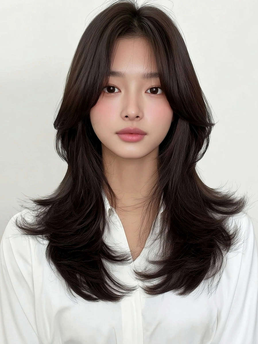 8 Elegant Layered Styles Seoul | Korea Hair Salon 11 elegant layered styles Seoul - Style 8 at Korea Hair Salon Seoul