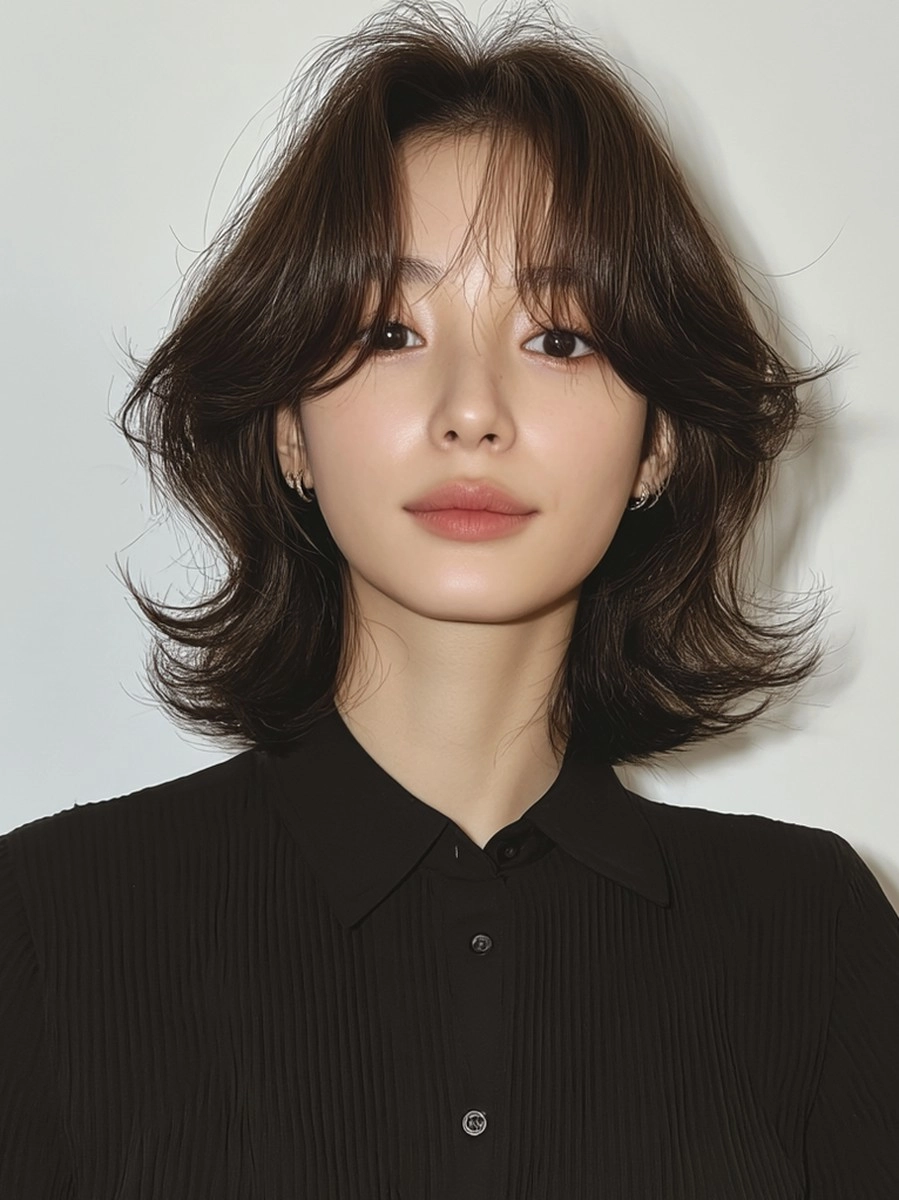 8 Elegant Soft Wave Perms in Seoul | Korea Hair Salon 10 elegant soft wave perm Seoul - Style 7 at Korea Hair Salon Seoul