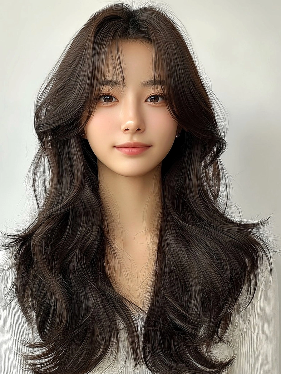 8 Elegant Soft Wave Styles 2026 | Korea Hair Salon 5 elegant soft wave styles 2026 - Style 3 at Korea Hair Salon Seoul