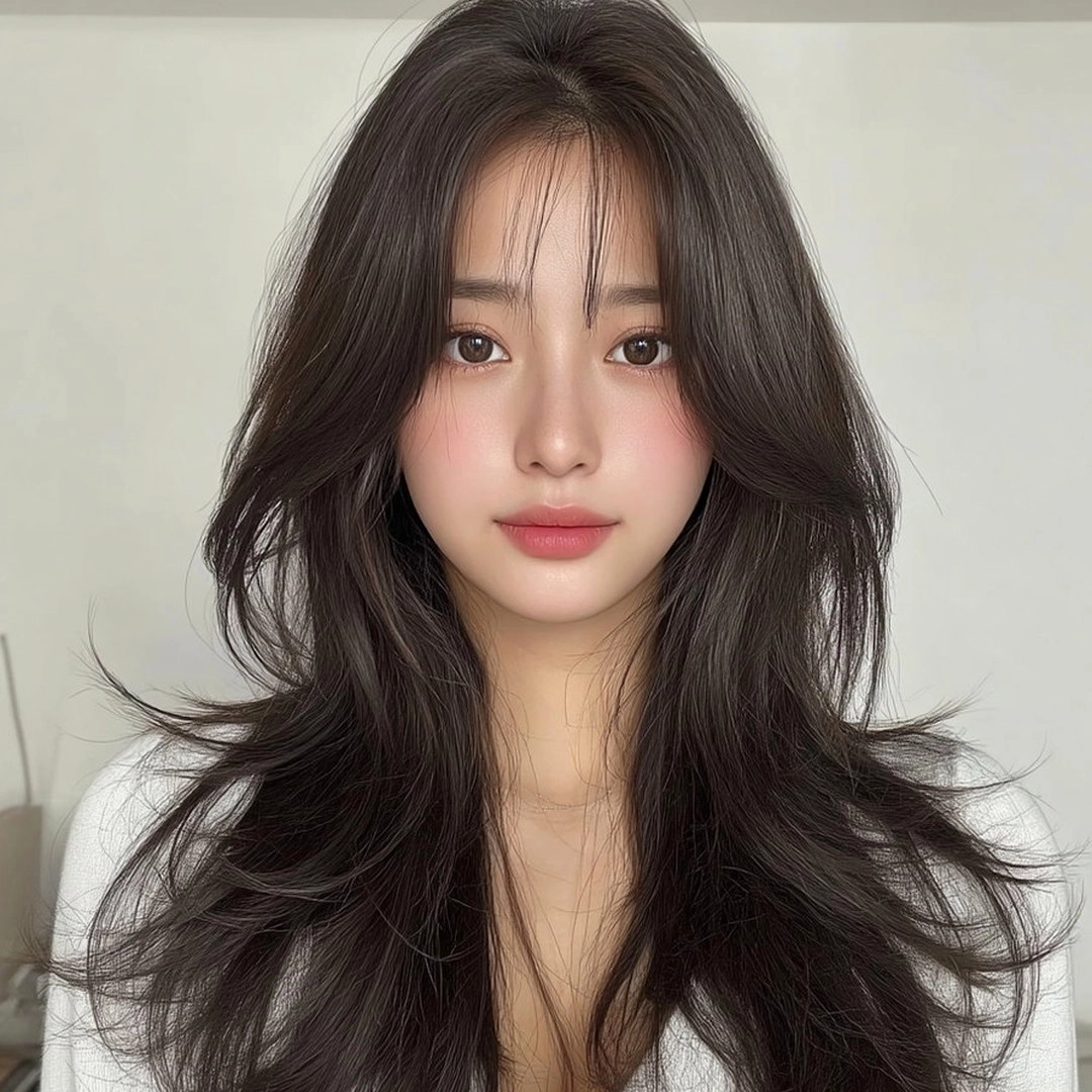 8 Layered Hair Styles in Seoul | Seoul Hair Salon 9 layered hair styles Seoul - Style 6 at Korea Hair Salon Seoul