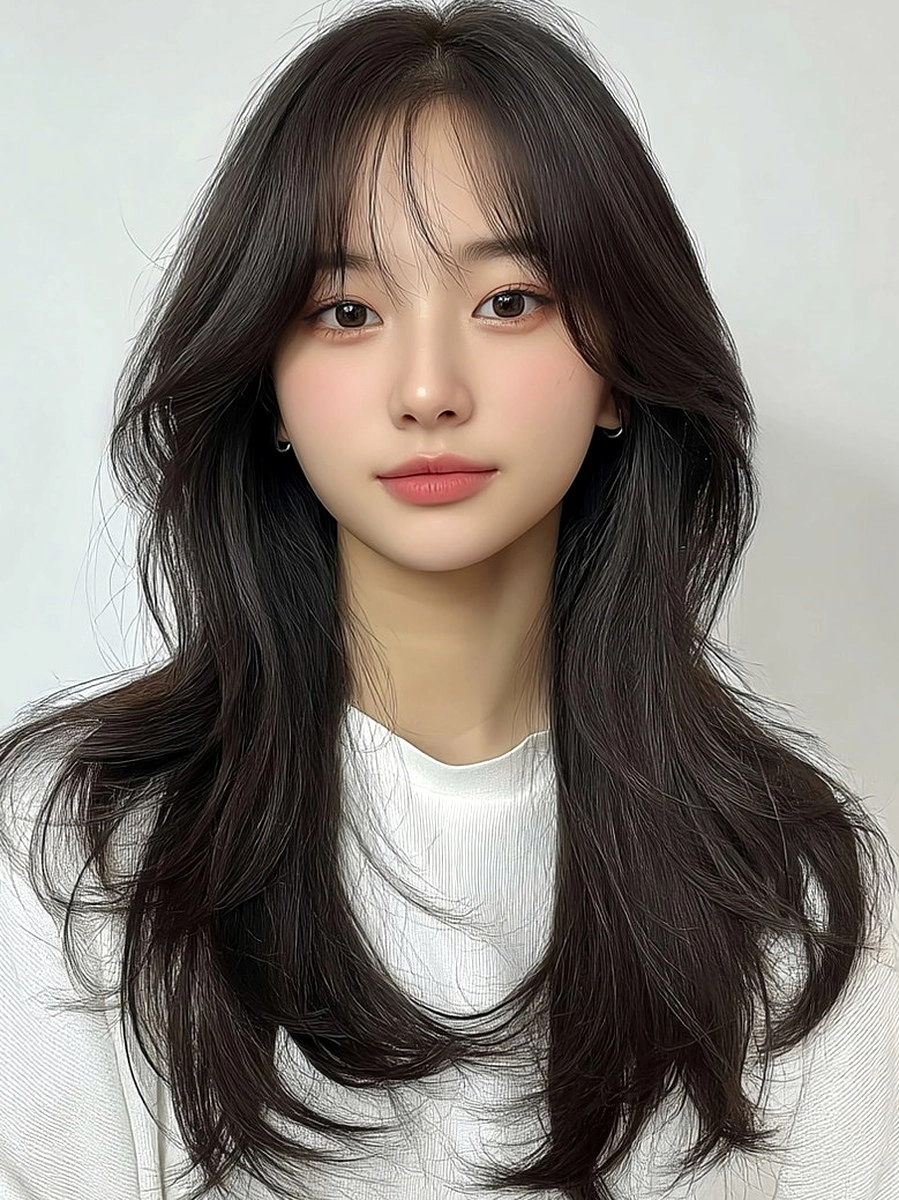 8 Layered Hair Styles Seoul | Korea Hair Salon 7 layered hair styles Seoul - Style 4 at Korea Hair Salon Seoul