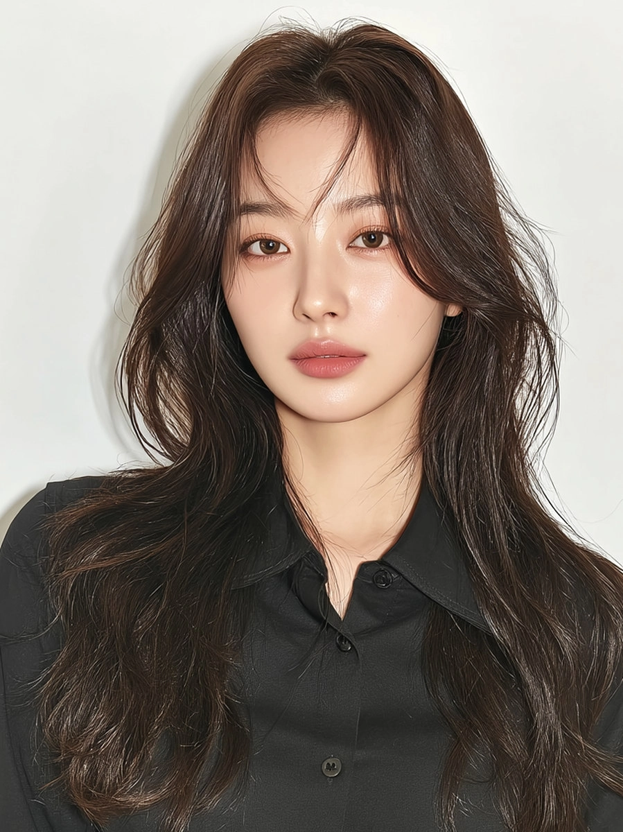 8 Layered Hair Styles Seoul | Korea Hair Salon 9 layered hair styles Seoul - Style 6 at Korea Hair Salon Seoul