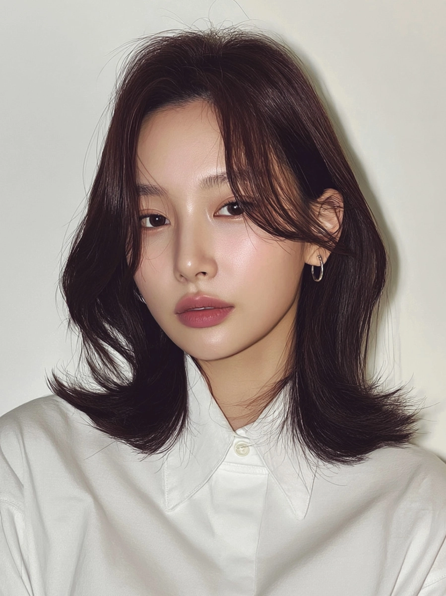 8 Layered Haircuts in Seoul 2026 | Korea Hair Salon 7 layered haircuts Seoul 2026 - Style 4 at Korea Hair Salon Seoul