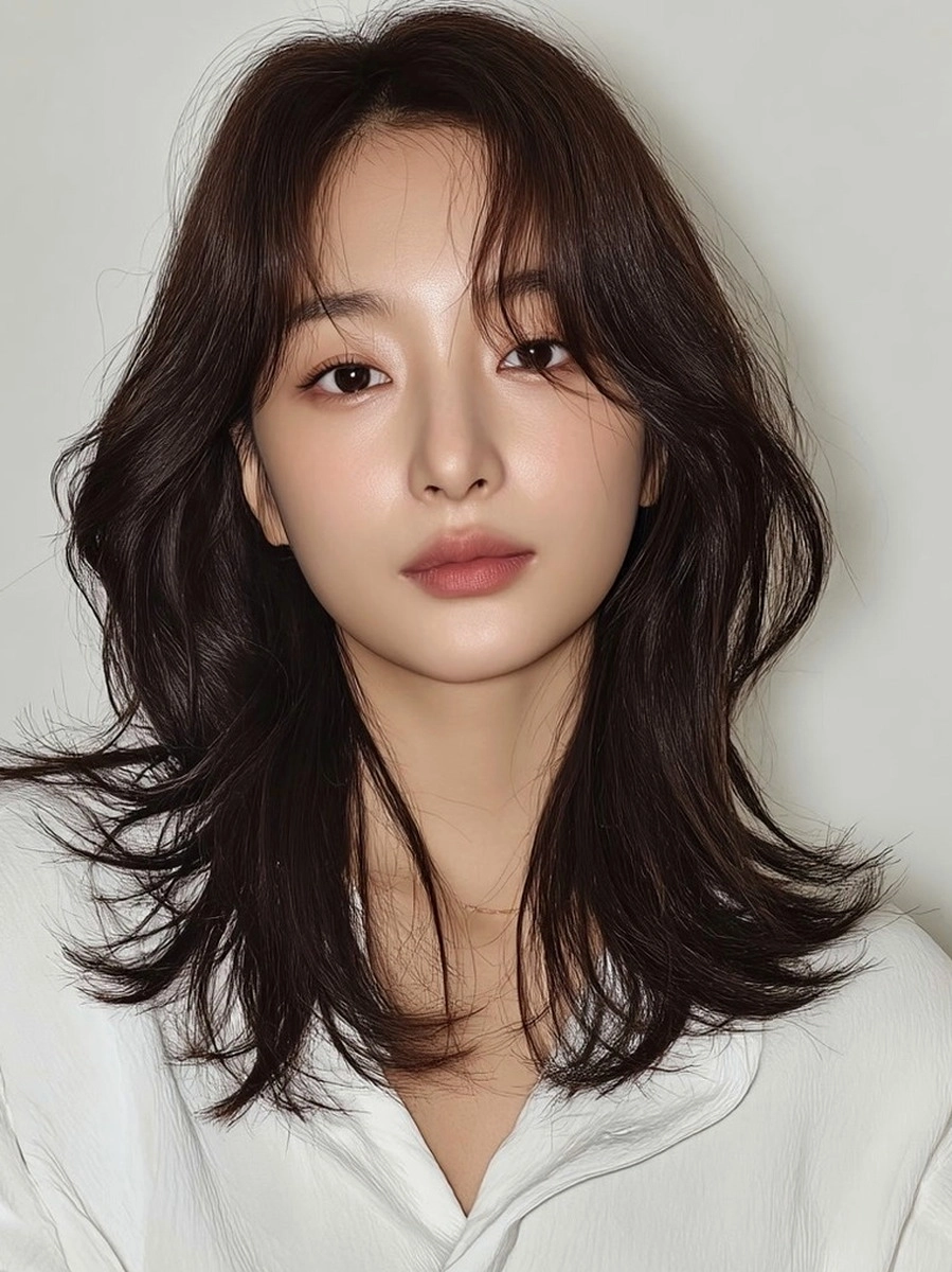 8 Layered Haircuts in Seoul 2026 | Korea Hair Salon 9 layered haircuts Seoul 2026 - Style 6 at Korea Hair Salon Seoul