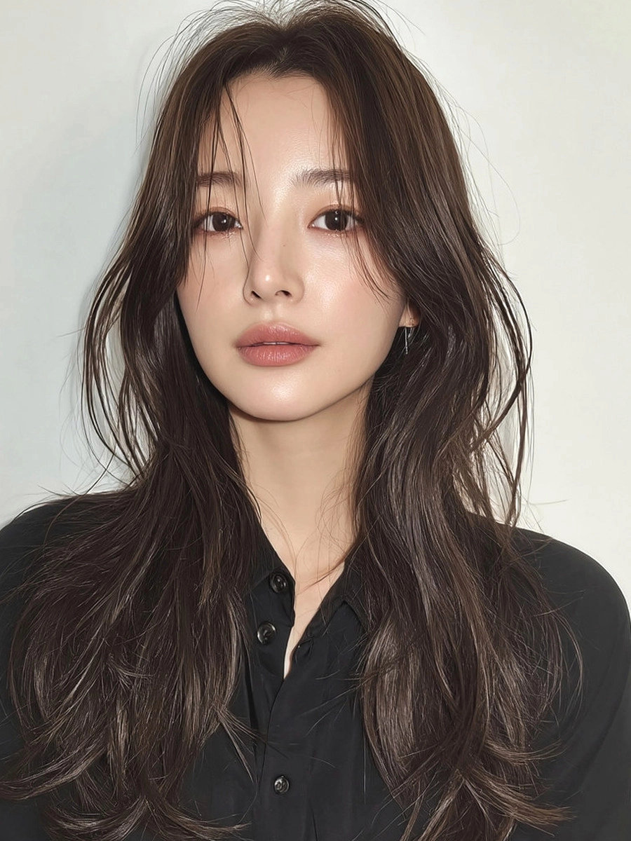 8 Layered Haircuts Seoul 2026 | Korea Hair Salon 5 layered haircuts Seoul 2026 - Style 3 at Korea Hair Salon Seoul