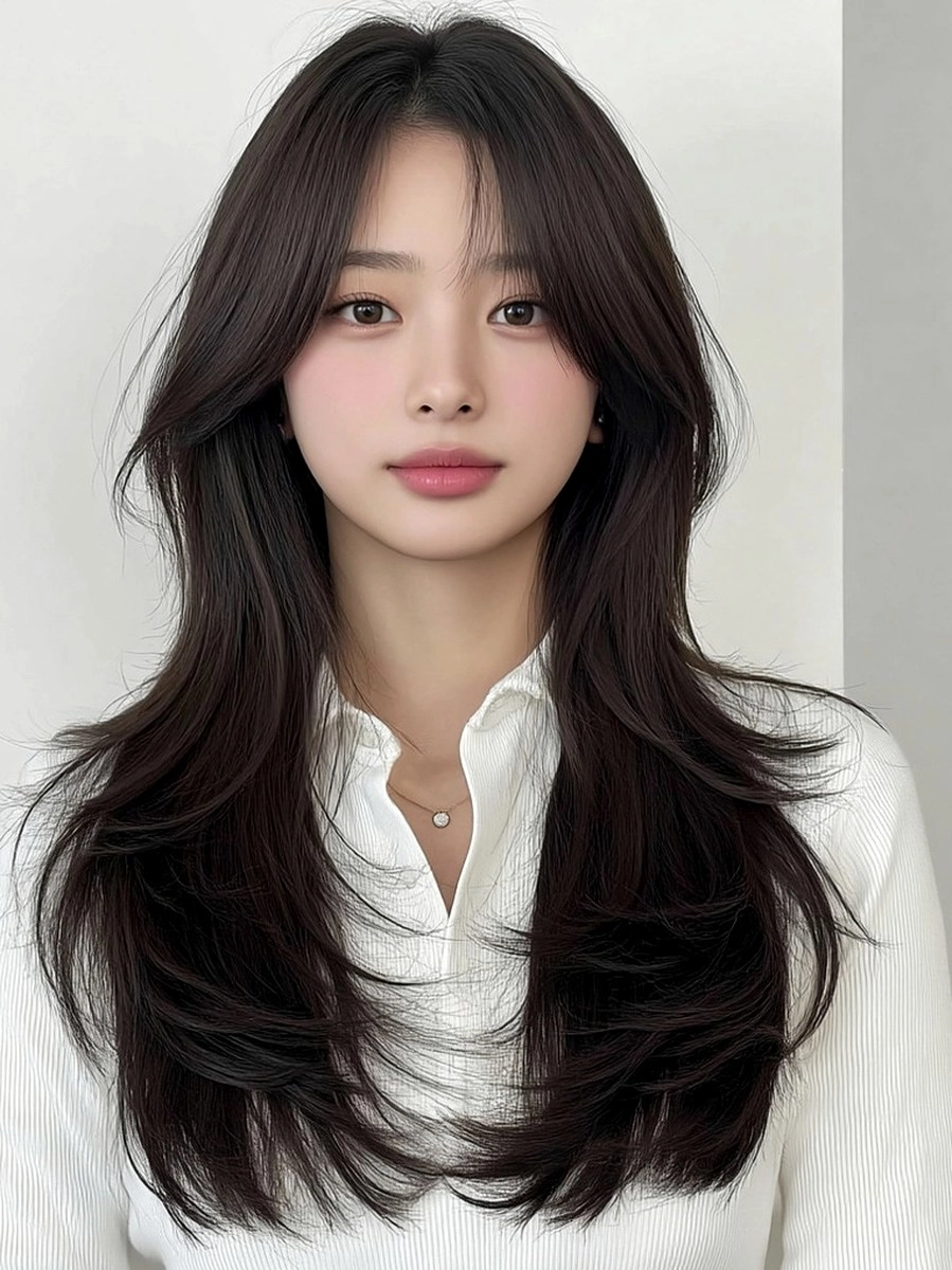 8 Layered Haircuts Seoul 2026 | Korea Hair Salon 7 layered haircuts Seoul 2026 - Style 4 at Korea Hair Salon Seoul