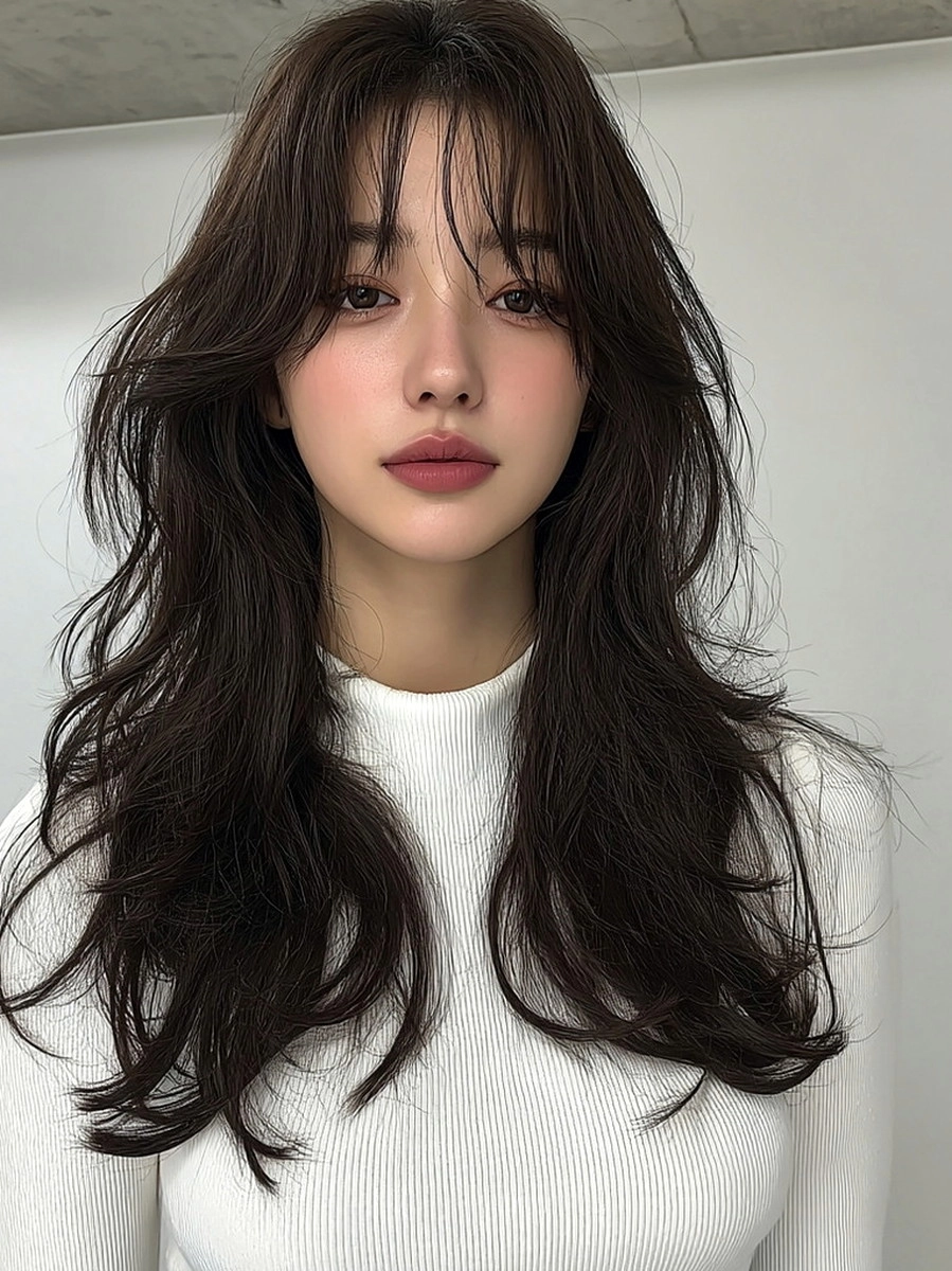 8 Layered Haircuts Seoul 2026 | Korea Hair Salon 8 layered haircuts Seoul 2026 - Style 5 at Korea Hair Salon Seoul