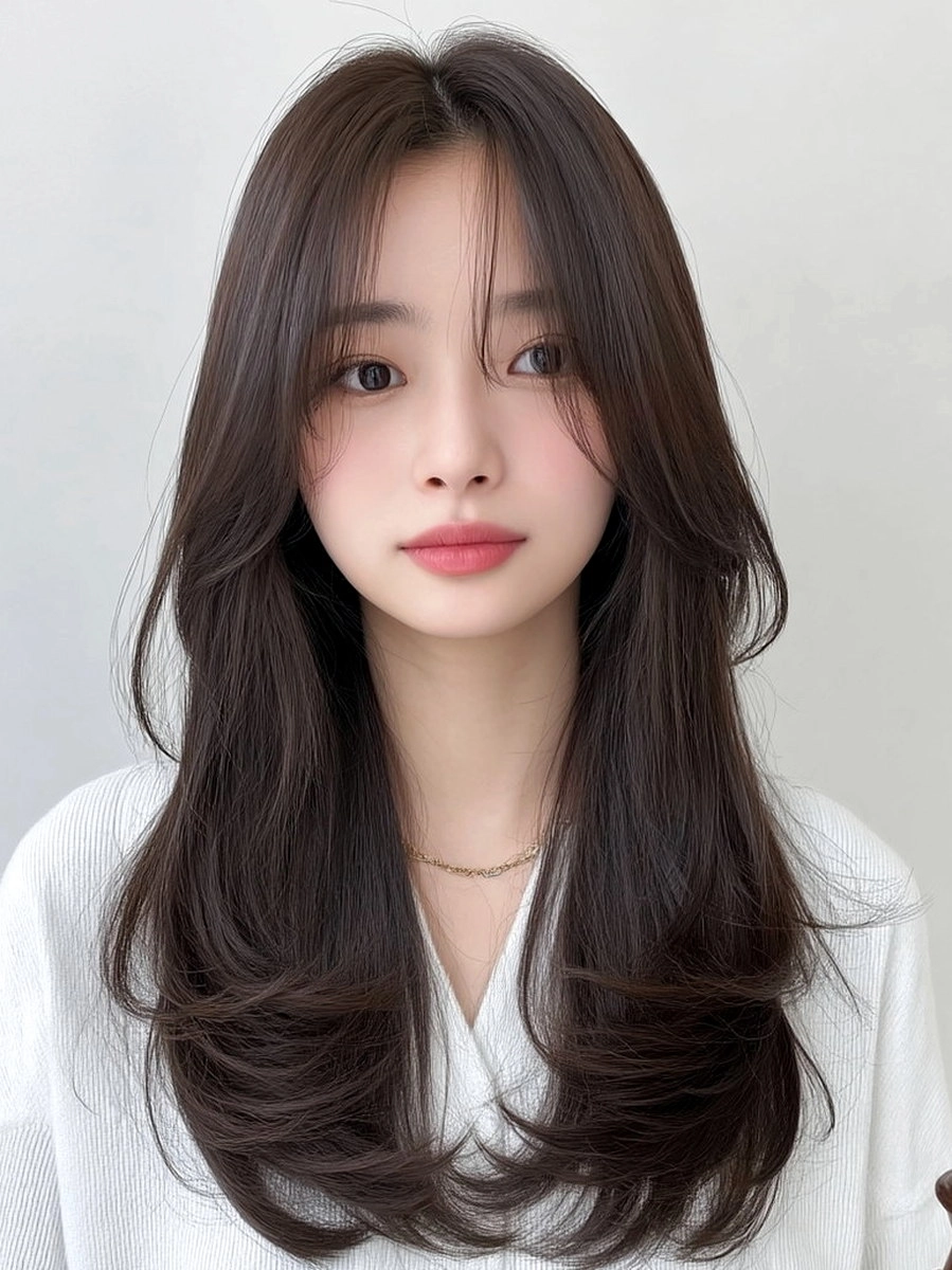 8 Layered Haircuts Seoul 2026 | Korea Hair Salon 10 layered haircuts Seoul 2026 - Style 7 at Korea Hair Salon Seoul