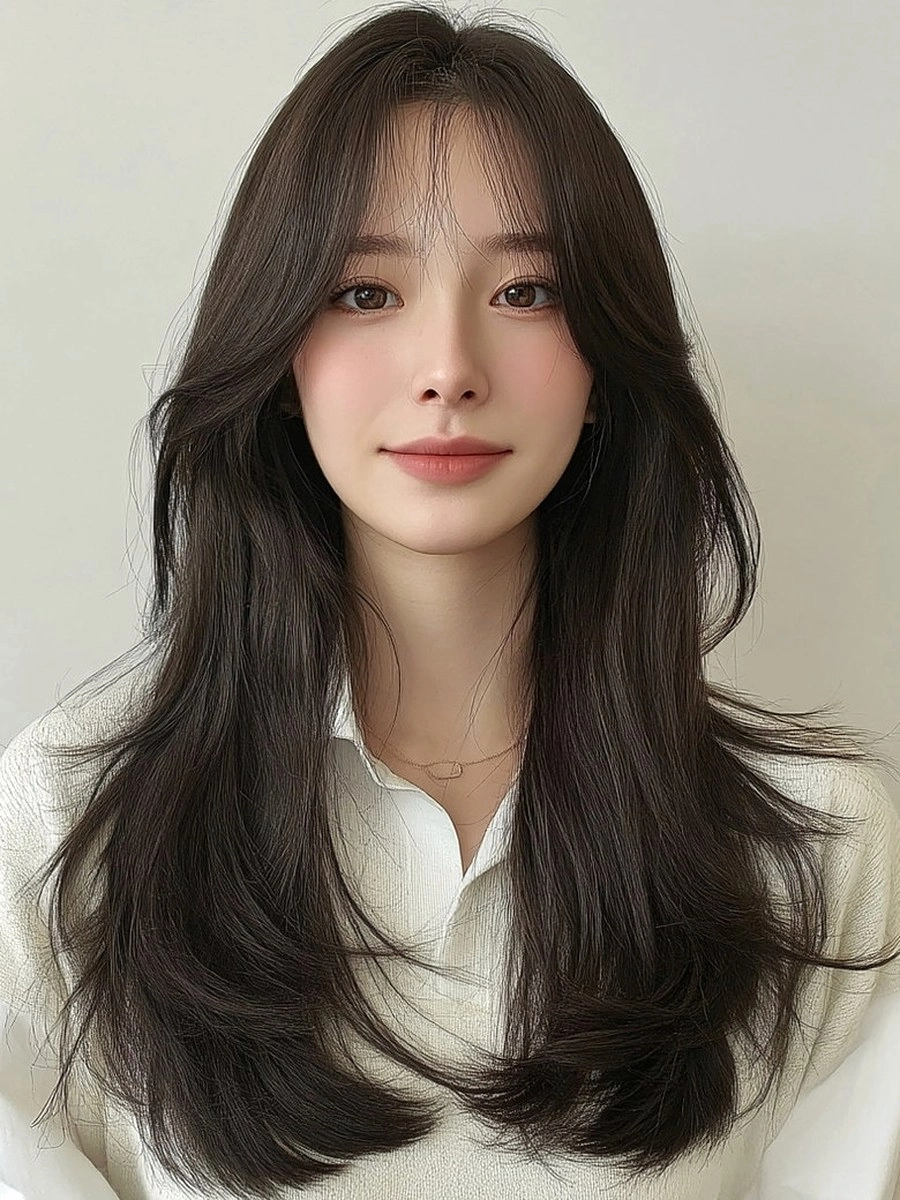8 Layered Haircuts Seoul 2026 | Korea Hair Salon 11 layered haircuts Seoul 2026 - Style 8 at Korea Hair Salon Seoul