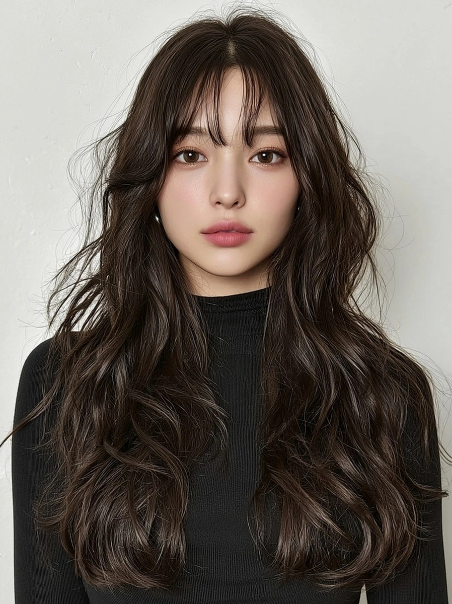 8 Layered Korean Hairstyles in Seoul | Korea Hair Salon 10 layered Korean hairstyles Seoul - Style 7 at Korea Hair Salon Seoul