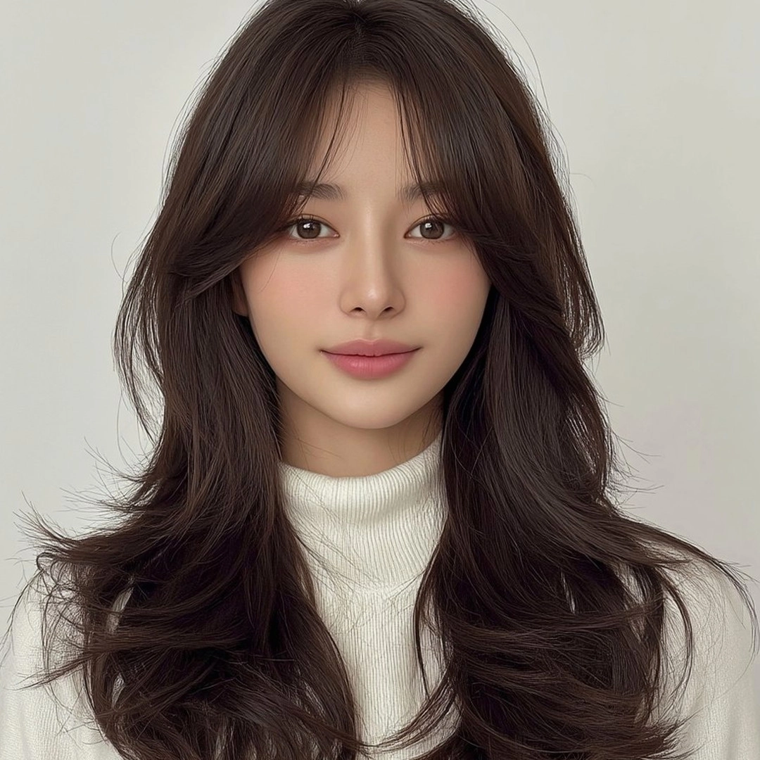 8 Perfect Styles for Long Faces 2026 | Seoul Hair Salon 3 styles for long faces 2026 - Style 1 at Korea Hair Salon Seoul