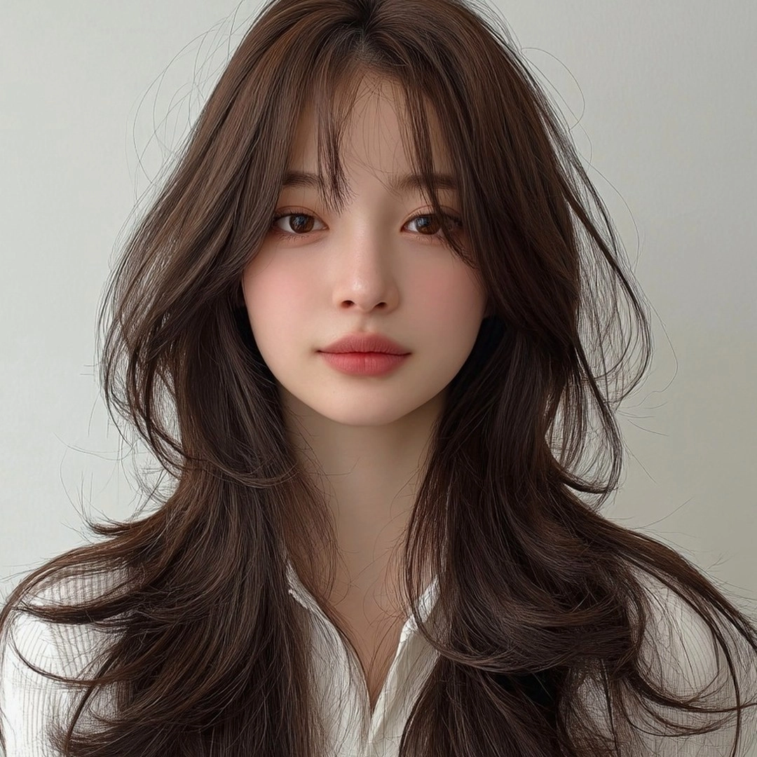 8 Stunning Hair Styles for Round Faces | Seoul Hair Salon 4 hair styles for round faces - Style 2 at Korea Hair Salon Seoul