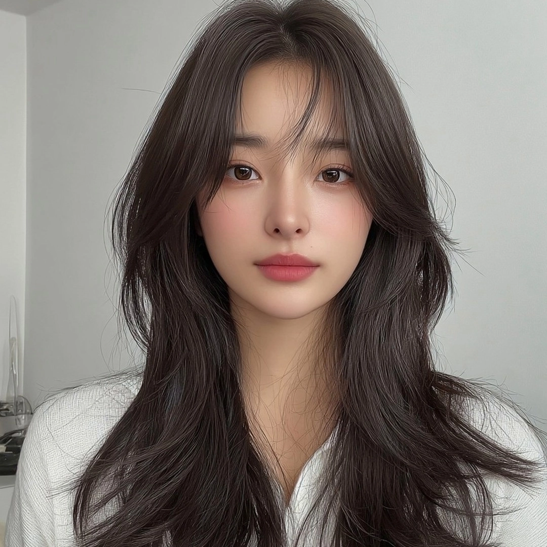 8 Stunning Hair Styles for Round Faces | Seoul Hair Salon 5 hair styles for round faces - Style 3 at Korea Hair Salon Seoul