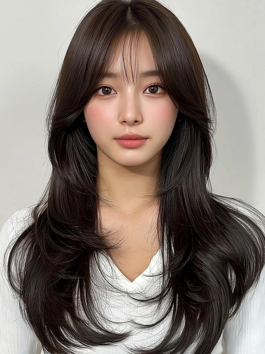 8 Stunning Hairstyles for Long Faces 2026 | Korea Hair Salon 3 hairstyles for long faces 2026 - Style 1 at Korea Hair Salon Seoul