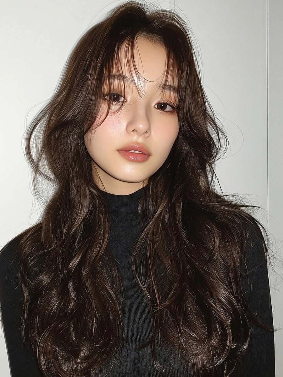 8 Stunning Hairstyles for Long Faces 2026 | Korea Hair Salon 3 hairstyles for long faces 2026 - Style 1 at Korea Hair Salon Seoul
