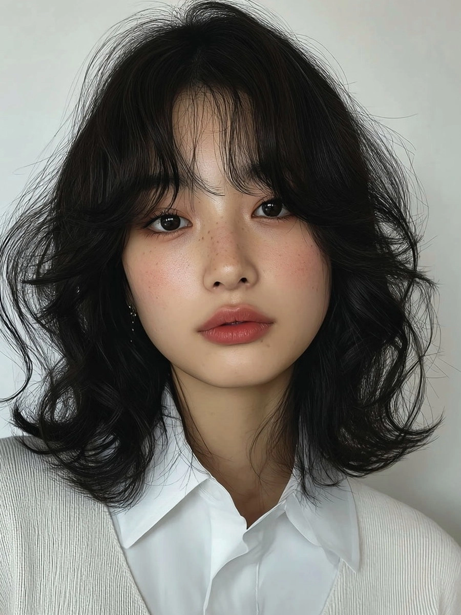 8 Stunning Hairstyles for Long Faces 2026 | Korea Hair Salon 7 hairstyles for long faces 2026 - Style 4 at Korea Hair Salon Seoul