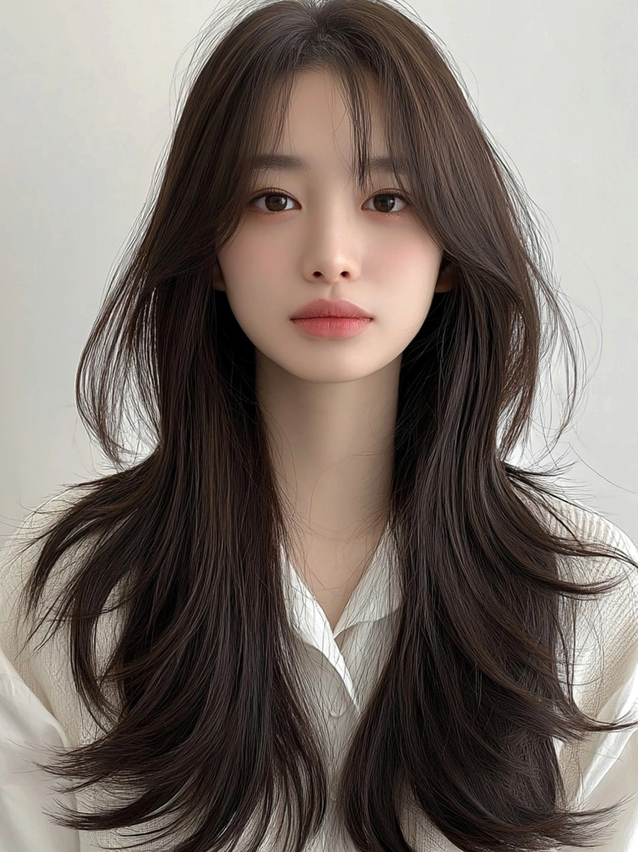 8 Stunning Hairstyles for Long Faces 2026 | Korea Hair Salon 8 hairstyles for long faces 2026 - Style 5 at Korea Hair Salon Seoul