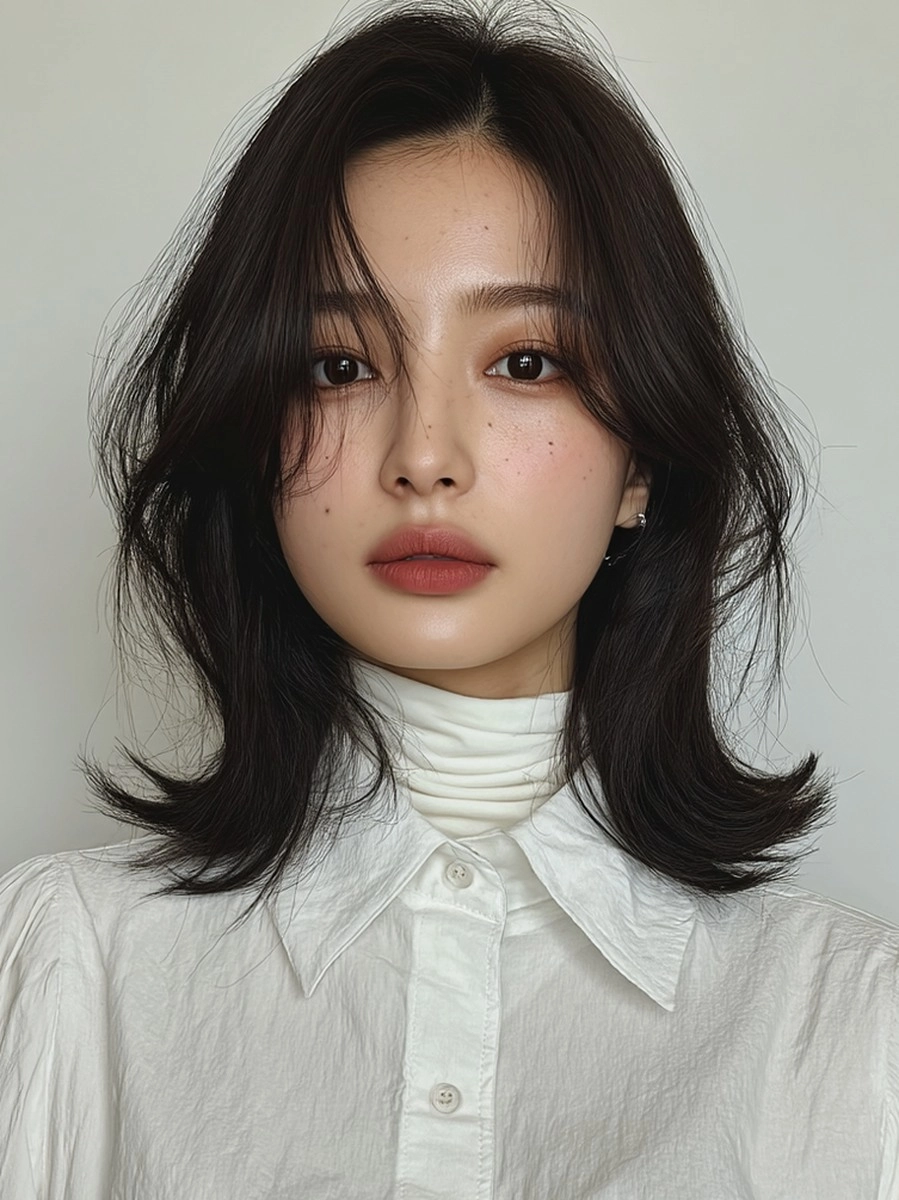 8 Stunning Hairstyles for Long Faces 2026 | Korea Hair Salon 11 hairstyles for long faces 2026 - Style 8 at Korea Hair Salon Seoul