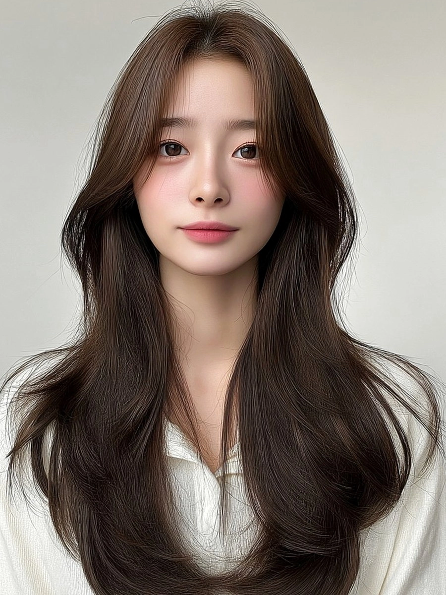 8 Stunning Hairstyles for Long Faces 2026 | Korea Hair Salon 11 hairstyles for long faces 2026 - Style 8 at Korea Hair Salon Seoul