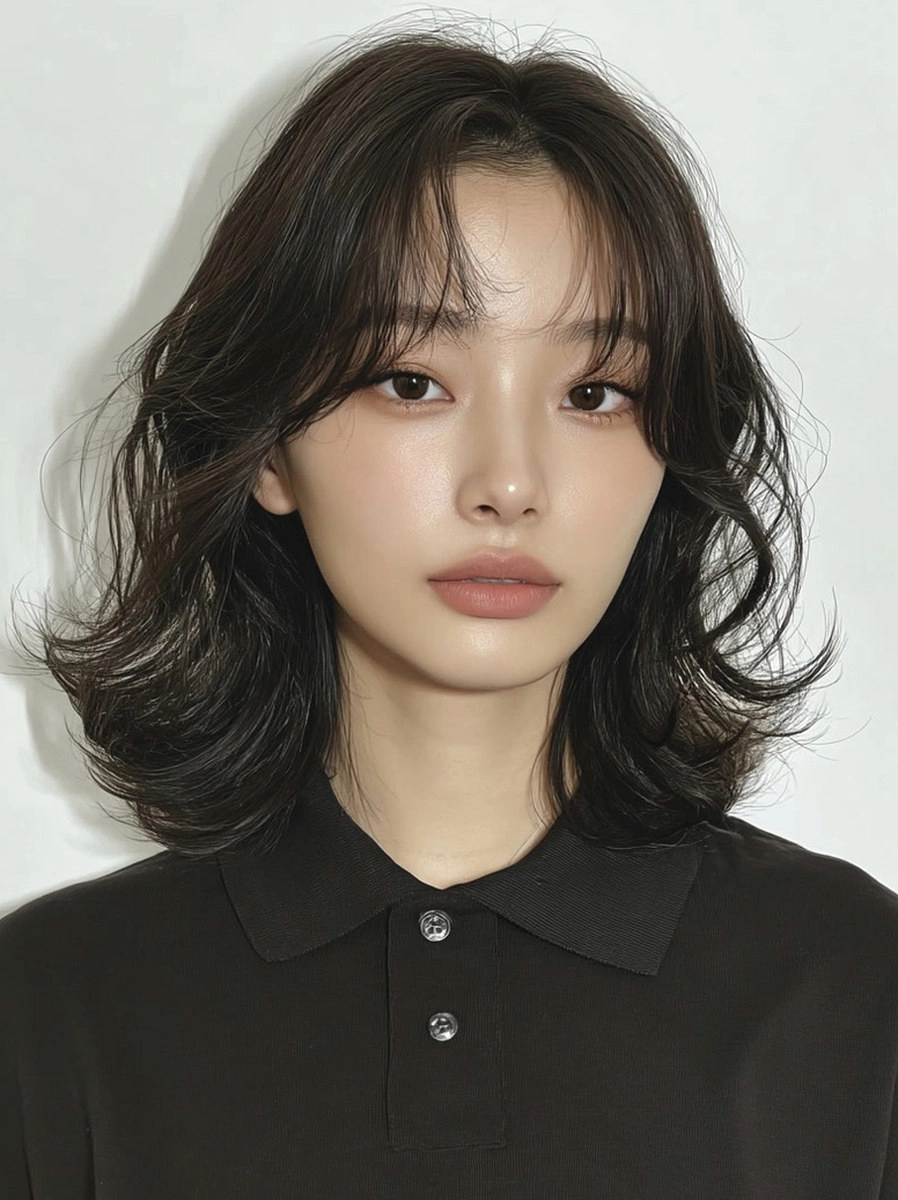 8 Stunning Soft Wave Perm Styles 2026 | Korea Hair Salon 4 soft wave perm 2026 - Style 2 at Korea Hair Salon Seoul