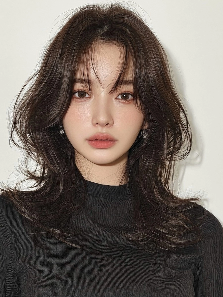 8 Stunning Soft Wave Perm Styles 2026 | Korea Hair Salon 7 soft wave perm 2026 - Style 4 at Korea Hair Salon Seoul