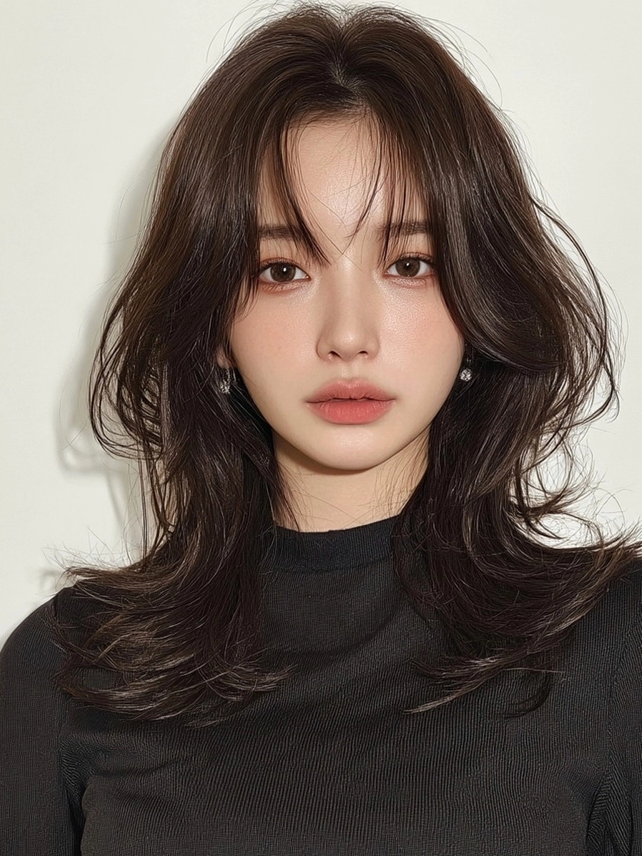 8 Stunning Soft Wave Styles in Seoul | Korea Hair Salon 5 soft wave styles Seoul - Style 3 at Korea Hair Salon Seoul