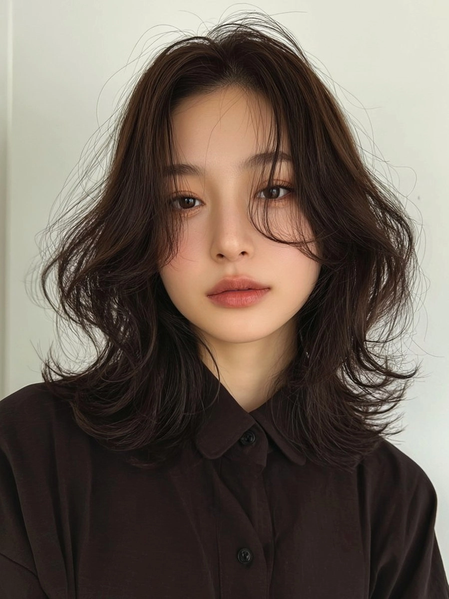 8 Stunning Soft Wave Styles in Seoul | Korea Hair Salon 10 soft wave styles Seoul - Style 7 at Korea Hair Salon Seoul