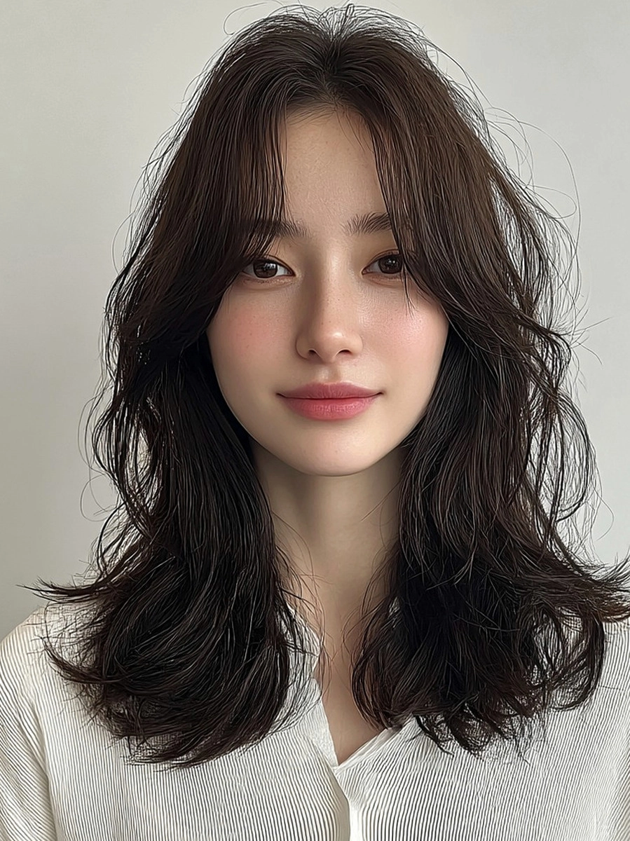 8 Stunning Soft Wave Styles in Seoul | Korea Hair Salon 11 soft wave styles Seoul - Style 8 at Korea Hair Salon Seoul