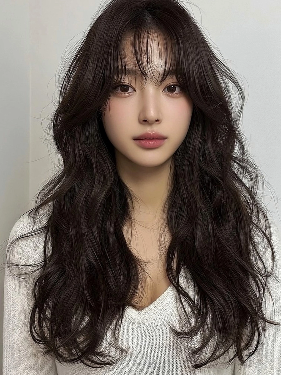 8 Stunning Voluminous Waves Seoul | Korea Hair Salon 5 voluminous waves Seoul - Style 3 at Korea Hair Salon Seoul