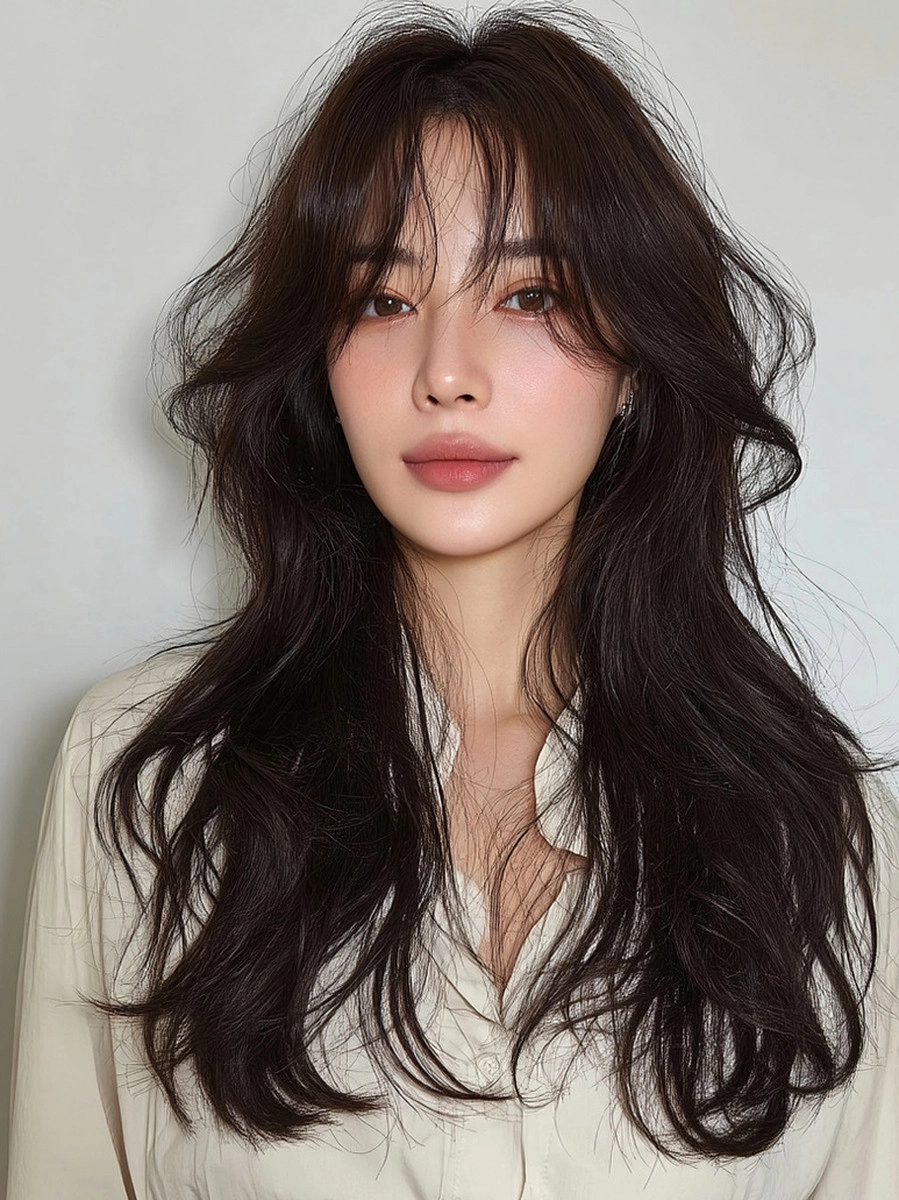 Long 1662 8 Stunning Voluminous Waves Seoul | Korea Hair Salon
