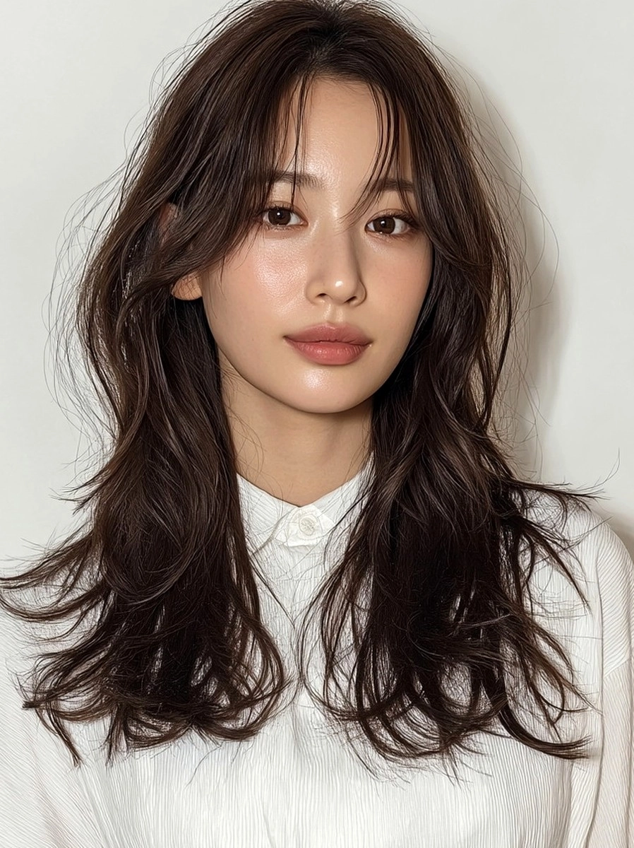 8 Stunning Winter Layered Haircuts Seoul | Korea Hair Salon 4 winter layered haircuts Seoul - Style 2 at Korea Hair Salon Seoul