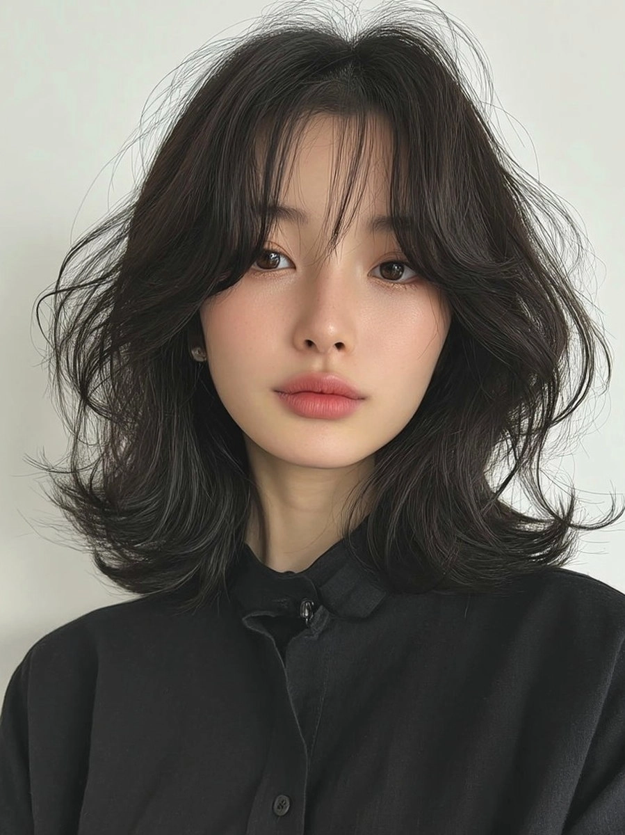 8 Stunning Winter Layered Haircuts Seoul | Korea Hair Salon 5 winter layered haircuts Seoul - Style 3 at Korea Hair Salon Seoul