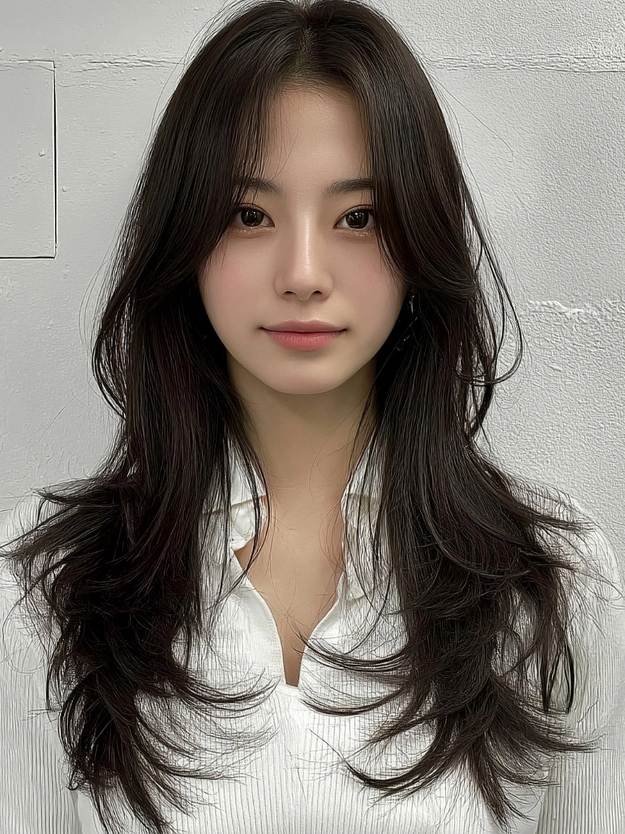 8 Stunning Winter Layered Haircuts Seoul | Korea Hair Salon 7 winter layered haircuts Seoul - Style 4 at Korea Hair Salon Seoul