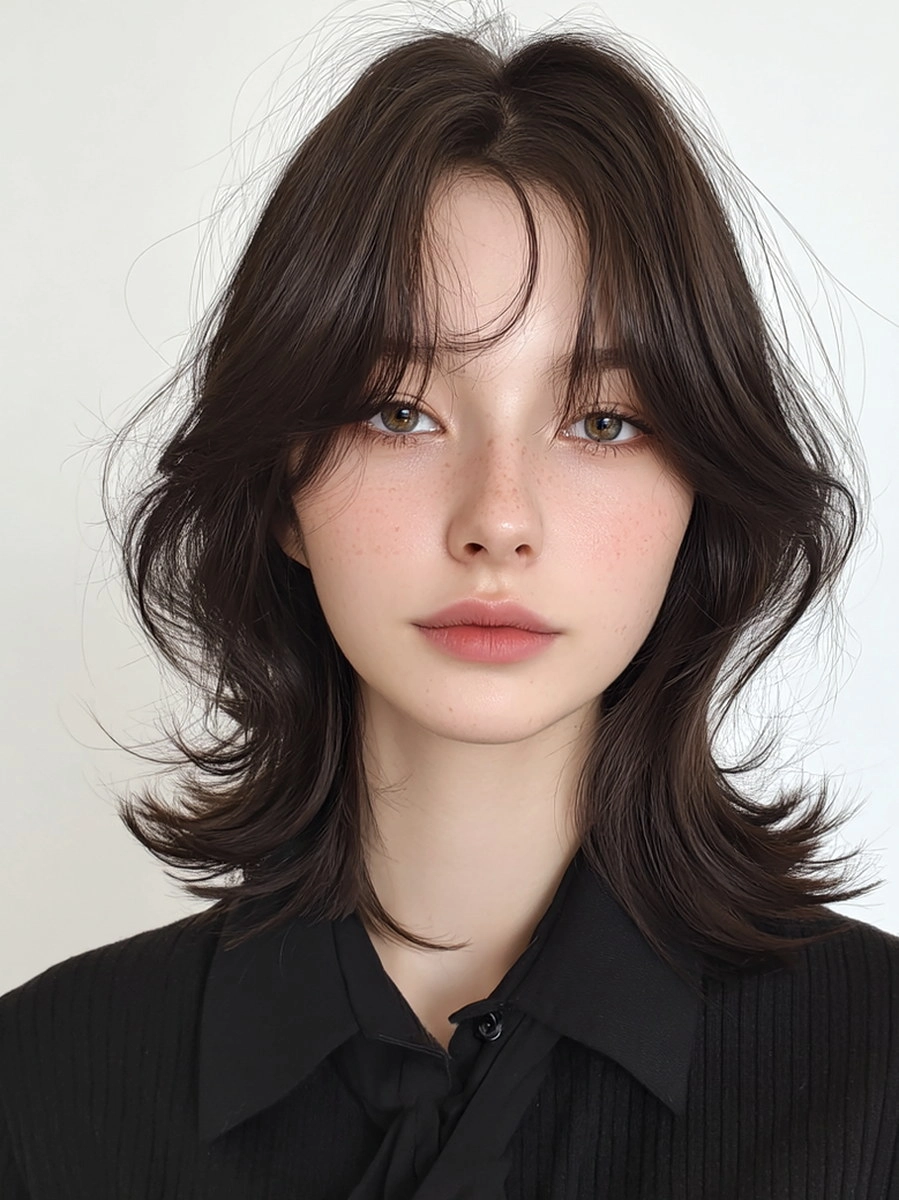 8 Stunning Winter Layered Haircuts Seoul | Korea Hair Salon 11 winter layered haircuts Seoul - Style 8 at Korea Hair Salon Seoul