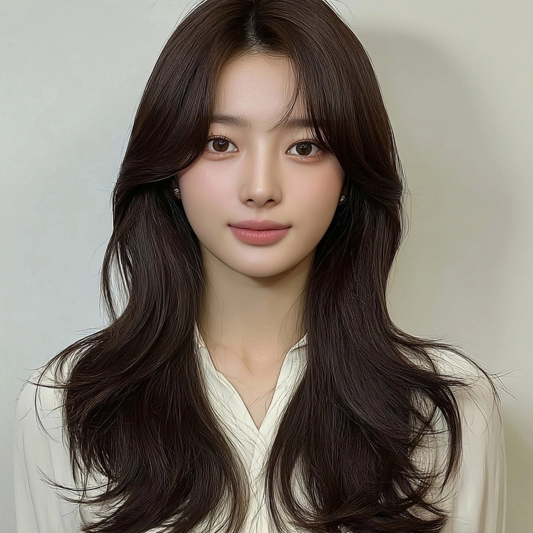 8 Styles for Long Faces 2026 | Seoul Hair Salon 4 hairstyles for long faces 2026 - Style 2 at Korea Hair Salon Seoul