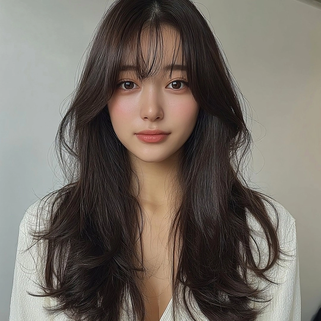 8 Styles for Long Faces 2026 | Seoul Hair Salon 5 hairstyles for long faces 2026 - Style 3 at Korea Hair Salon Seoul
