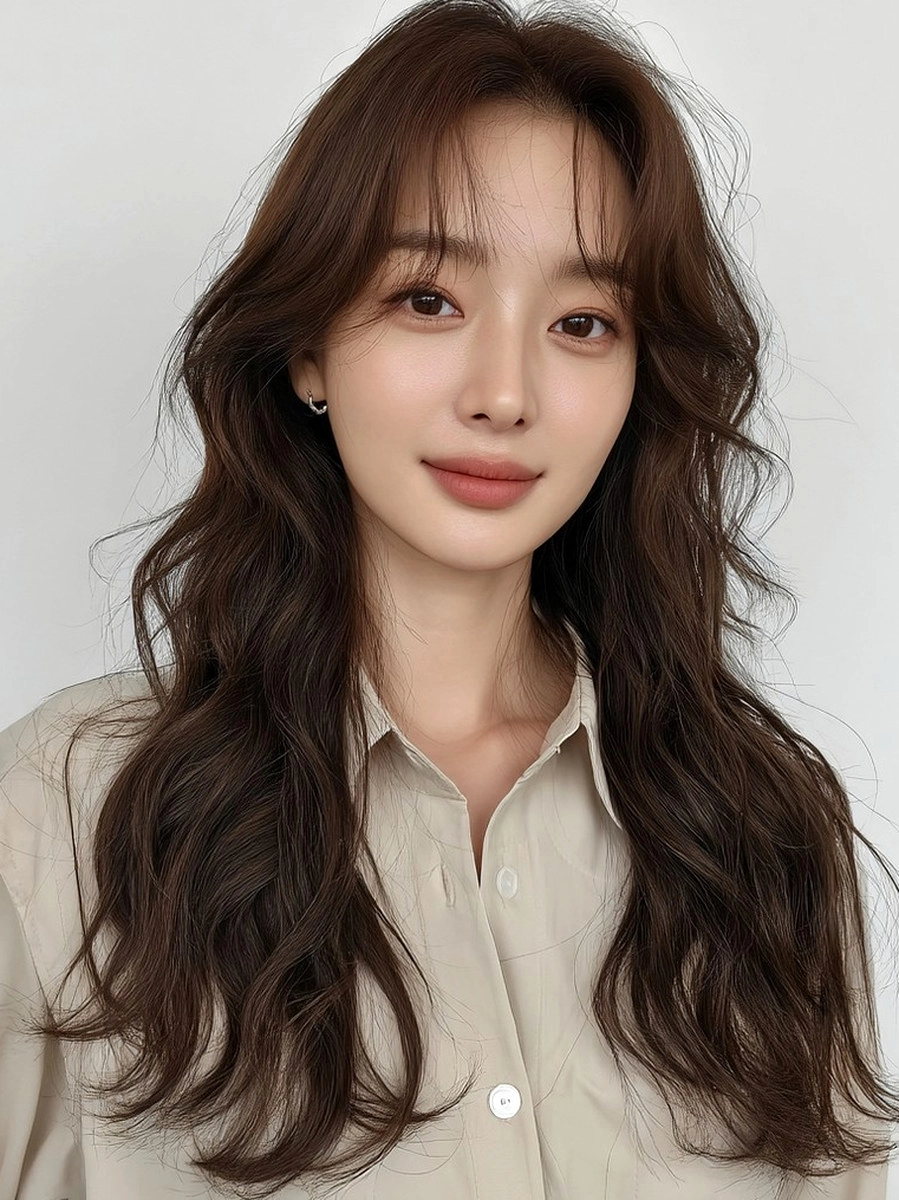 8 Trending Soft Wave Perm Styles 2026 | Korea Hair Salon 7 trending soft wave perm 2026 - Style 4 at Korea Hair Salon Seoul
