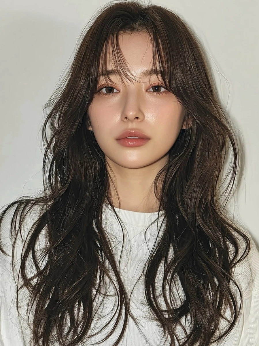 8 Trending Wavy Styles for Summer 2026 | Korea Hair Salon 4 trending wavy styles summer 2026 - Style 2 at Korea Hair Salon Seoul