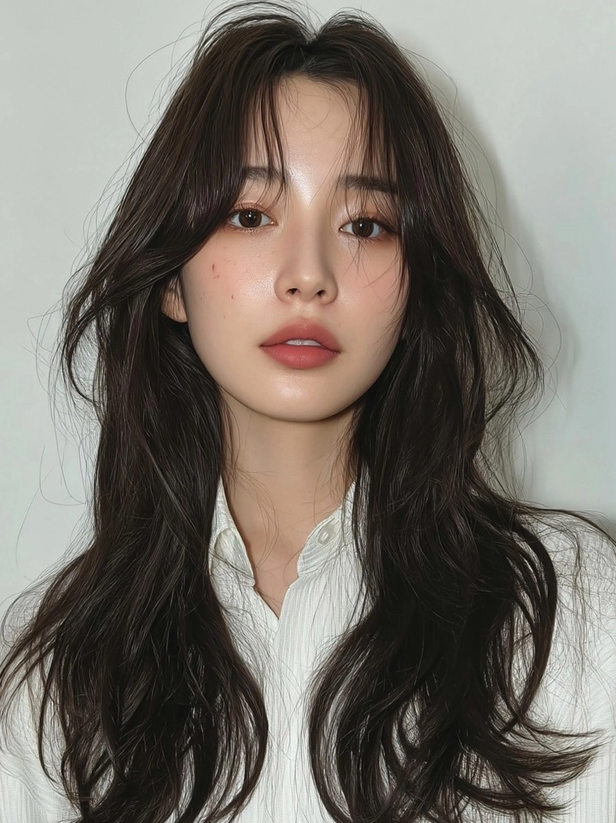 8 Trending Wavy Styles for Summer 2026 | Korea Hair Salon 5 trending wavy styles summer 2026 - Style 3 at Korea Hair Salon Seoul