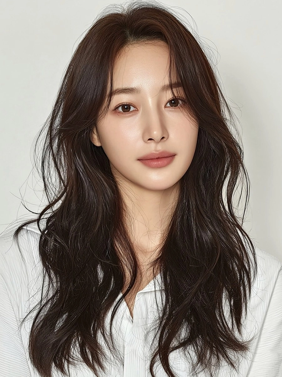 8 Trending Wavy Styles for Summer 2026 | Korea Hair Salon 8 trending wavy styles summer 2026 - Style 5 at Korea Hair Salon Seoul