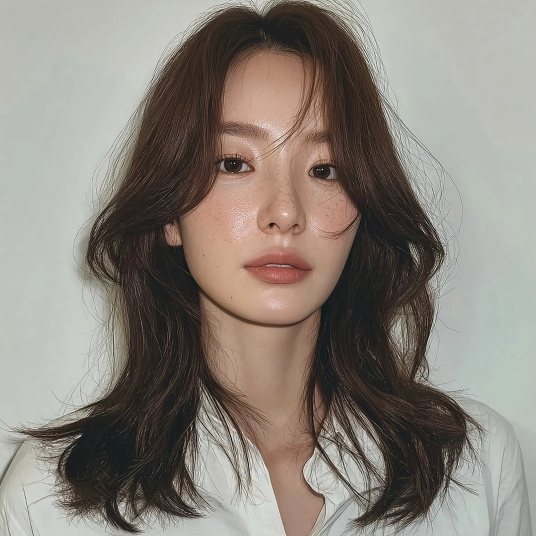 8 Trendy Hairstyles for Round Faces 2026 | Seoul Hair Salon 8 hairstyles for round faces 2026 - Style 5 at Korea Hair Salon Seoul