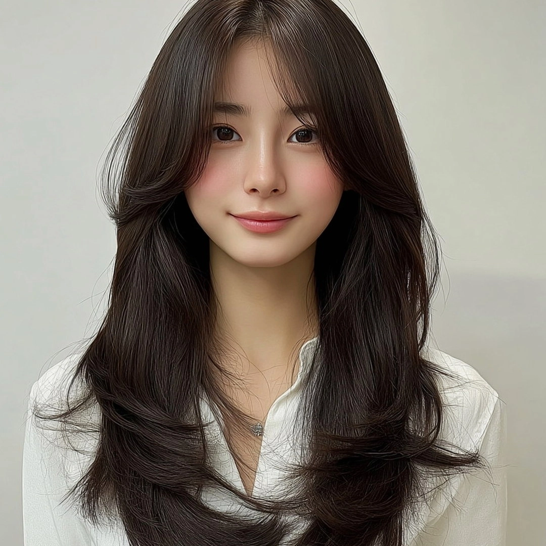 8 Trendy Hairstyles for Round Faces 2026 | Seoul Hair Salon 10 hairstyles for round faces 2026 - Style 7 at Korea Hair Salon Seoul
