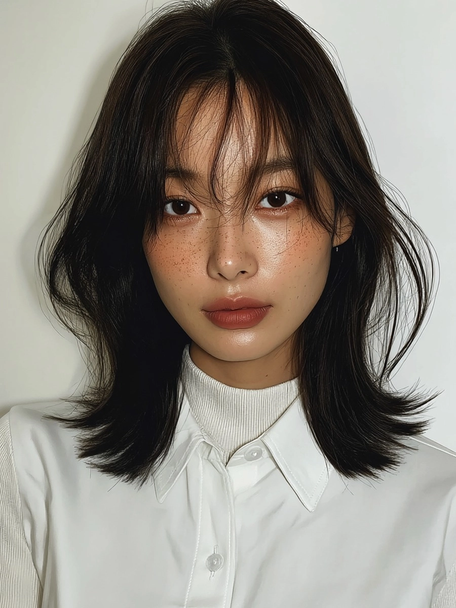 8 Trendy Korean Wavy Styles 2026 | Korea Hair Salon 5 trendy Korean wavy styles 2026 - Style 3 at Korea Hair Salon Seoul