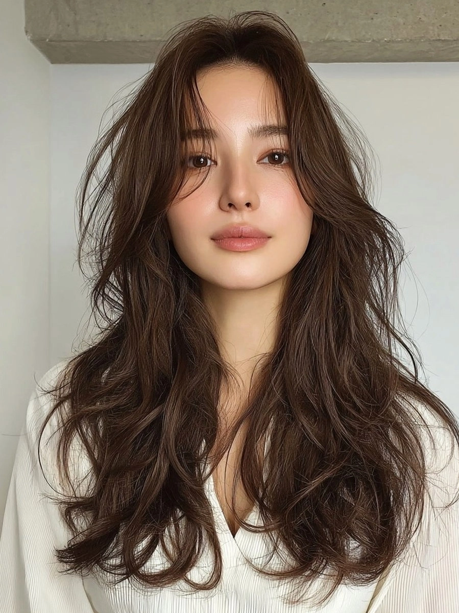 8 Trendy Layered Haircuts 2026 Korea | Korea Hair Salon 9 trendy layered haircuts Korea 2026 - Style 6 at Korea Hair Salon Seoul