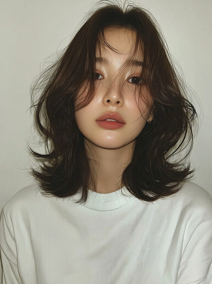 8 Trendy Layered Haircuts 2026 Korea | Korea Hair Salon 11 trendy layered haircuts Korea 2026 - Style 8 at Korea Hair Salon Seoul