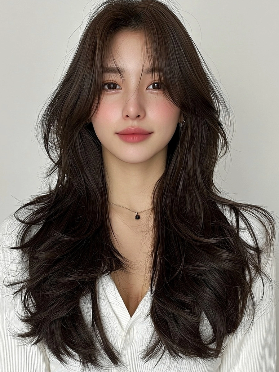 8 Trendy Winter Layered Hairstyles 2026 | Korea Hair Salon 5 winter layered hairstyles 2026 - Style 3 at Korea Hair Salon Seoul