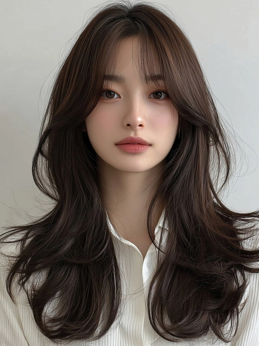 8 Trendy Winter Layered Hairstyles 2026 | Korea Hair Salon 7 winter layered hairstyles 2026 - Style 4 at Korea Hair Salon Seoul