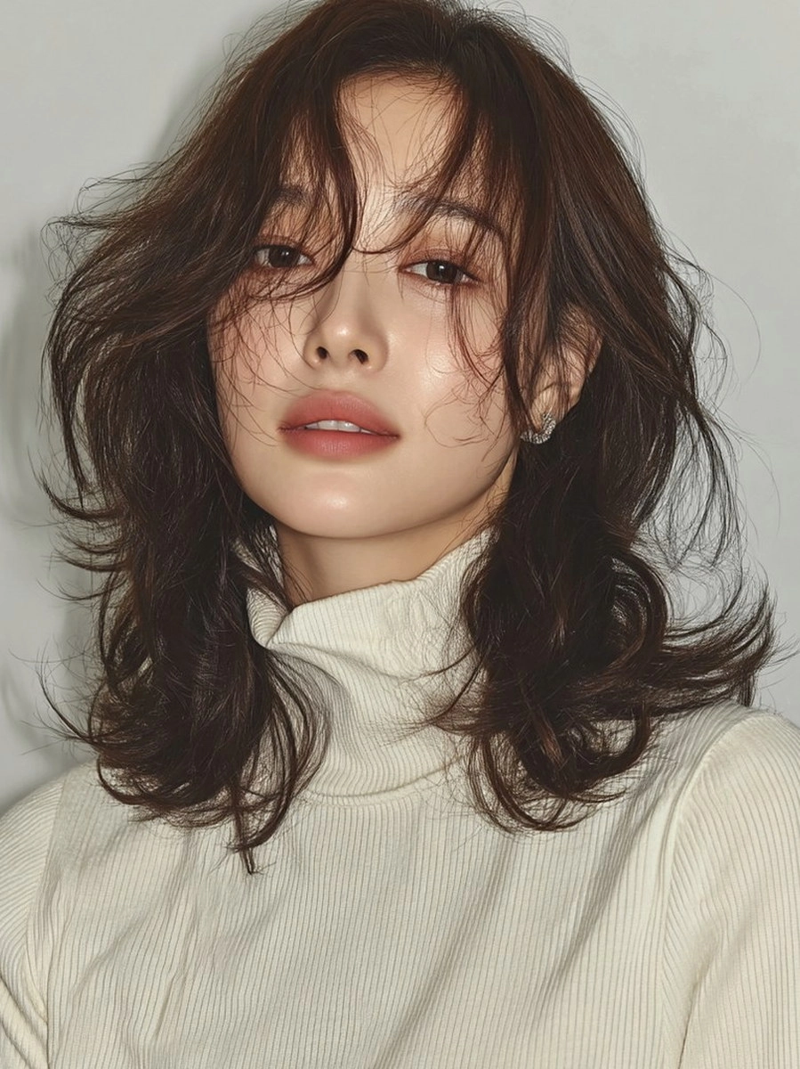 8 Trendy Winter Layered Hairstyles 2026 | Korea Hair Salon 9 winter layered hairstyles 2026 - Style 6 at Korea Hair Salon Seoul