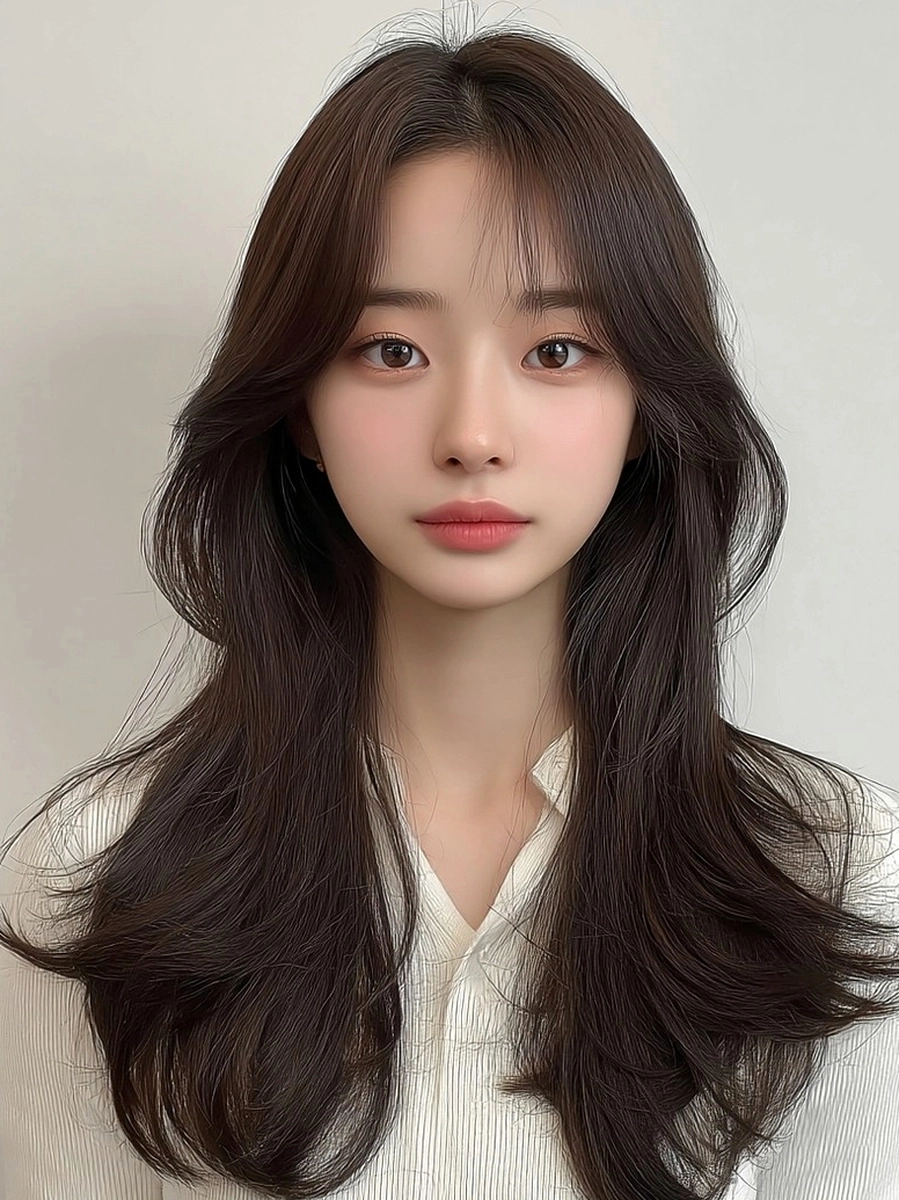 8 Trendy Winter Layered Hairstyles 2026 | Korea Hair Salon 10 winter layered hairstyles 2026 - Style 7 at Korea Hair Salon Seoul